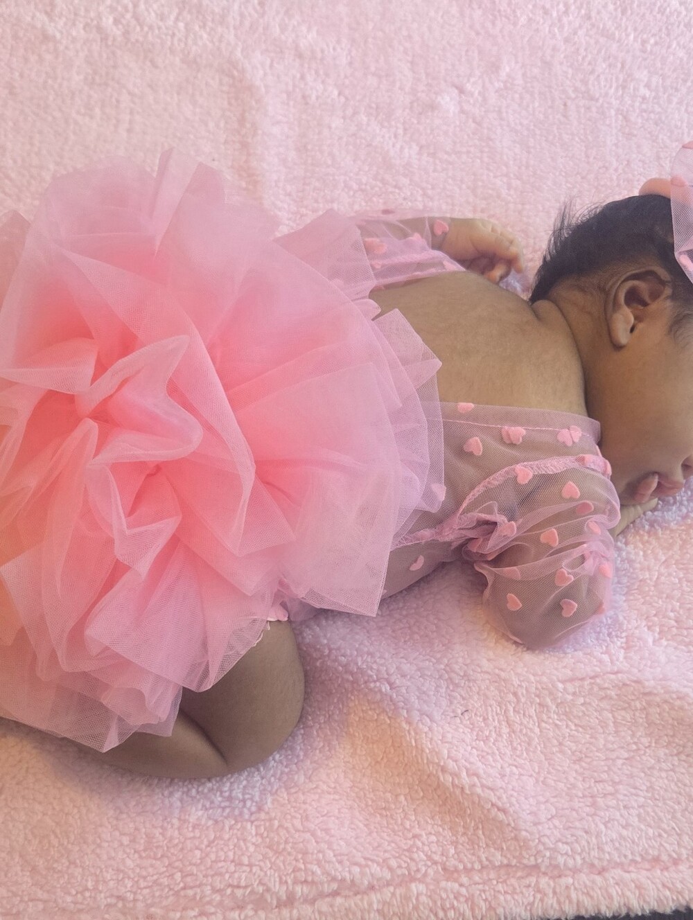 Baby Pink Tulle Ruffle Diaper Cover